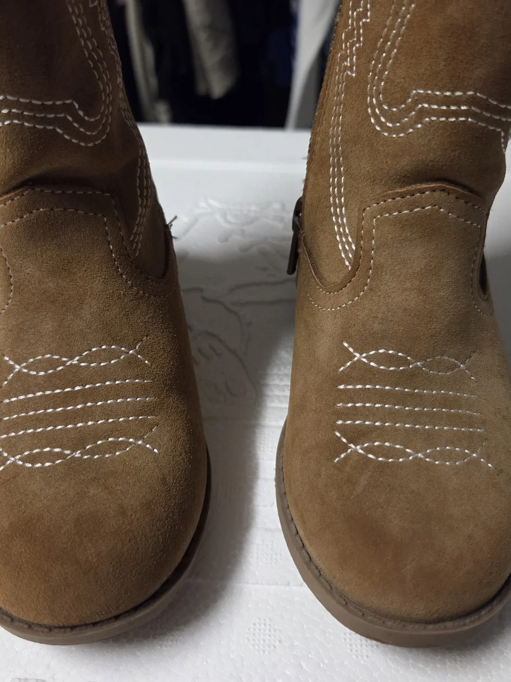 The Children's Place Brown Suede Kids Western Boots